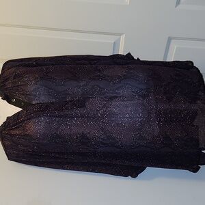 Rebecca Taylor Snake Print Mini Dress Sheer Size 10